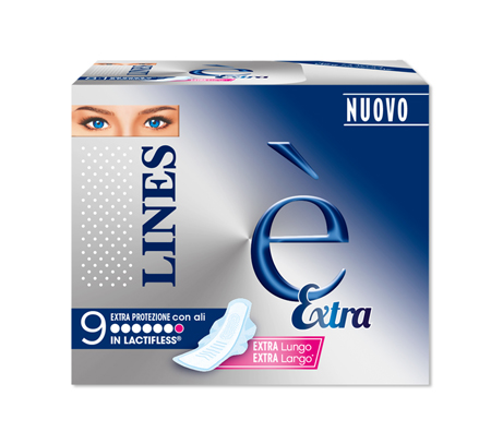 LINES E' EXTRA ASSORBENTI 9 PEZZI - Farmastop