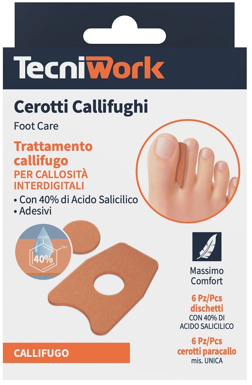 CEROTTO CALLIFUGO INTERDIGITALE 6 PEZZI + 6 DISCHETTI - Farmastop
