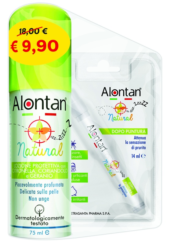 BI PACK NATURAL SPRAY 75 ML + AFTERBITE DOPO PUNTURA 14 ML - Farmastop
