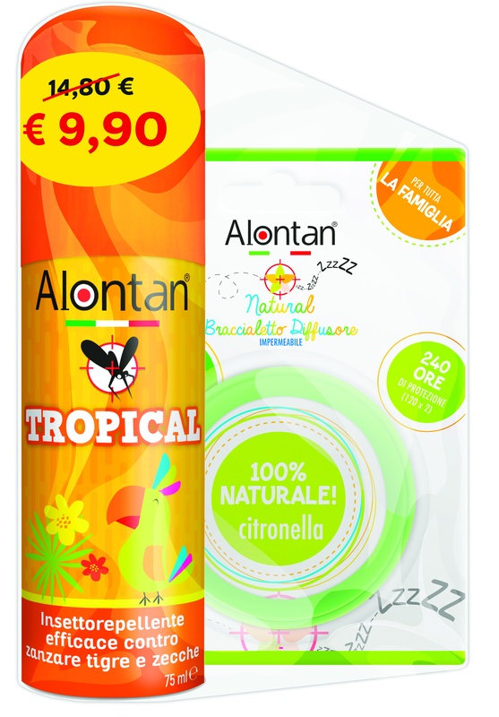 BI PACK TROPICAL SPRAY 75 ML + BRACCIALETTO DIFFUSORE - Farmastop