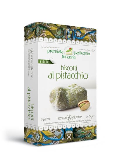 PREMIATA PASTICCERIA TRINACRIA BISCOTTO AL PISTACCHIO 5X10 G - Farmastop