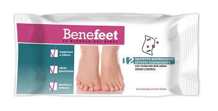 BENEFEET SALVIETTE ODOR CONTROL 12 PEZZI - Farmastop