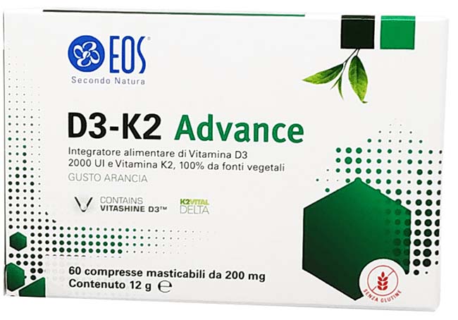 EOS D3 K2 ADVANCE 60 COMPRESSE MASTICABILI - Farmastop