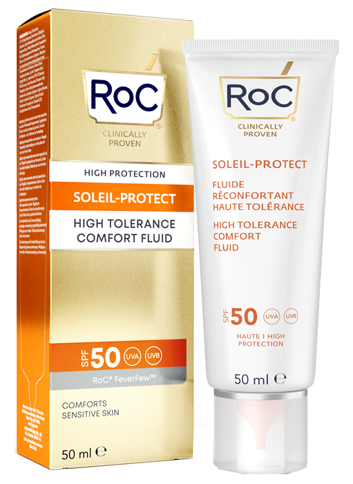 ROC FLUIDO SOLARE VISO SPF 50 ELEVATA TOLLERABILITA' 50 ML - Farmastop