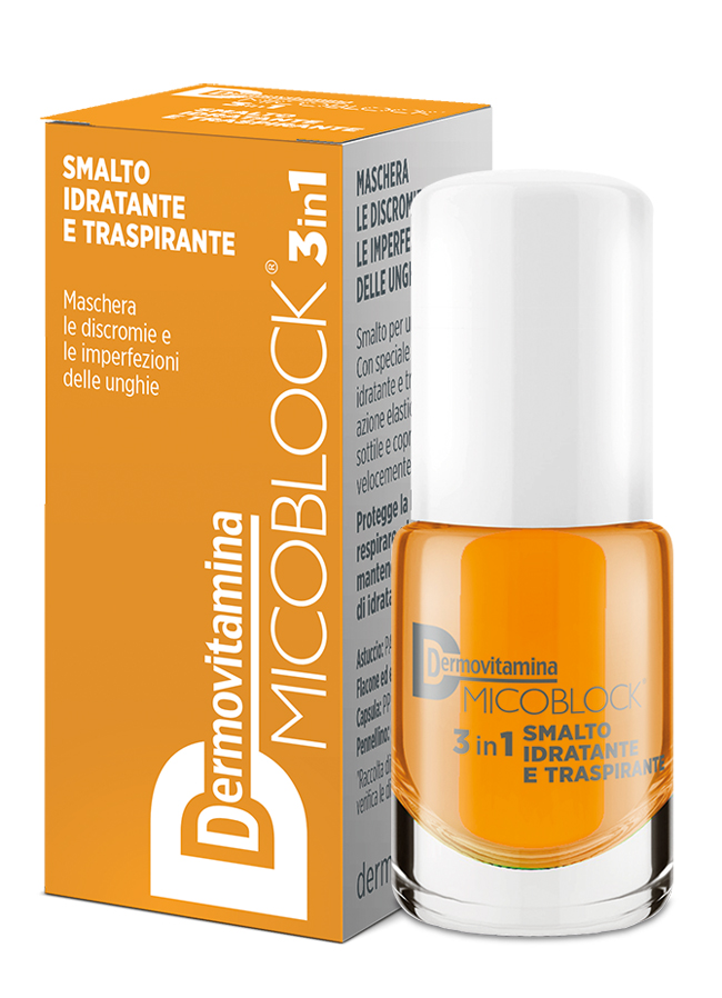 DERMOVITAMINA MICOBLOCK 3IN1 SMALTO IDRATANTE E TRASPIRANTE GIALLO - Farmastop