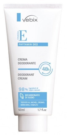 VEBIX PHYTAMIN E DEO PERFORMANCE CREMA DEO 48H-50ML BICARBONATO DI SODIO - Farmastop