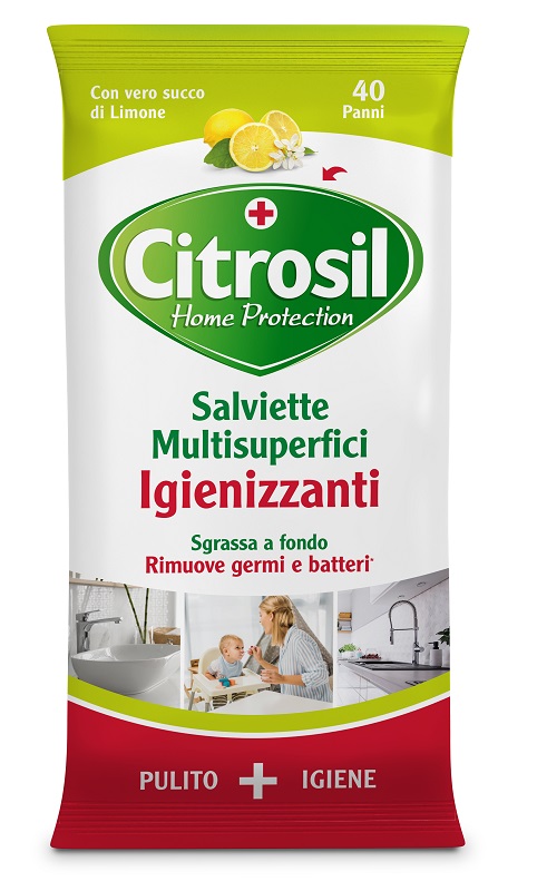 CITROSIL SALVIETTE IGIENIZZANTI LIMONE 40 PEZZI - Farmastop