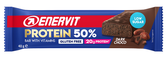 ENERVIT SPORT PROTEIN BAR 50% BARRETTA DARK CHOCOLATE 40 G - Farmastop