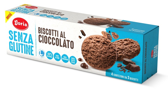 DORIA BISCOTTI CIOCCOLATO 4X37,5 G - Farmastop