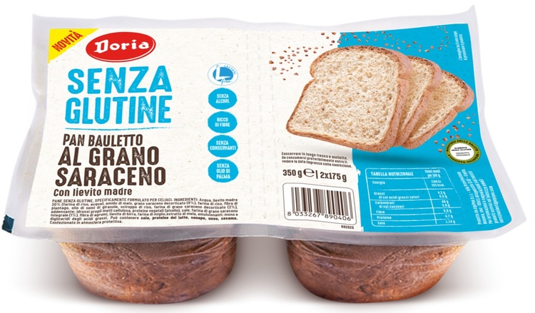 DORIA PAN BAULETTO GRANO SARACENO 2X175 G - Farmastop