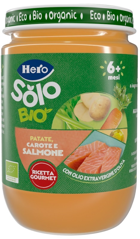 HERO BABY SOLO OMOGENEIZZATO SALMONE VERDURE 190 G - Farmastop