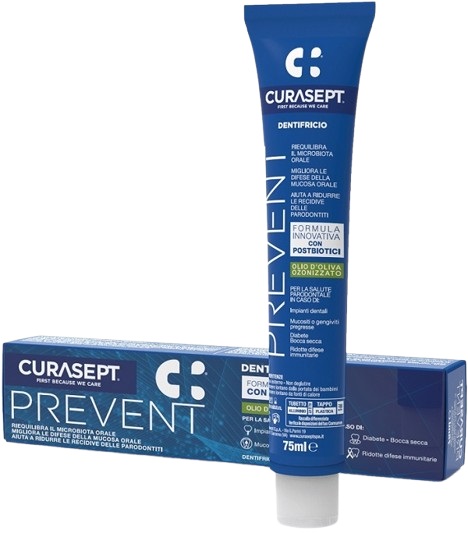 CURASEPT PREVENT DENTIFRICIO 75 ML - Farmastop