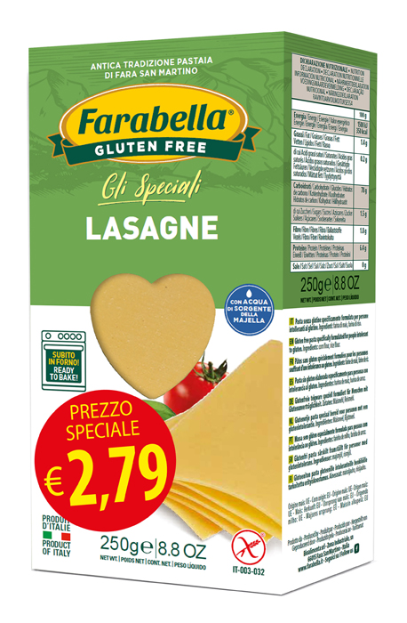 FARABELLA LASAGNA PROMO 250 G X 6 PEZZI - Farmastop