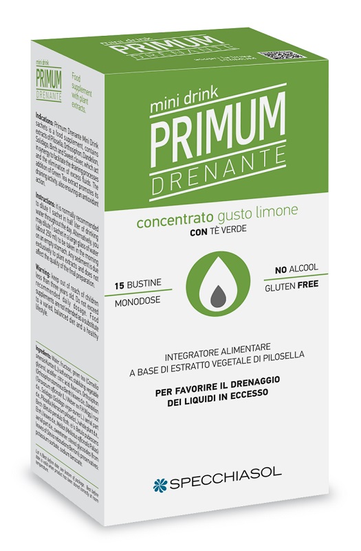 PRIMUM DRENANTE MINIDRINK LIMONE 15 STICK DA 10 ML - Farmastop