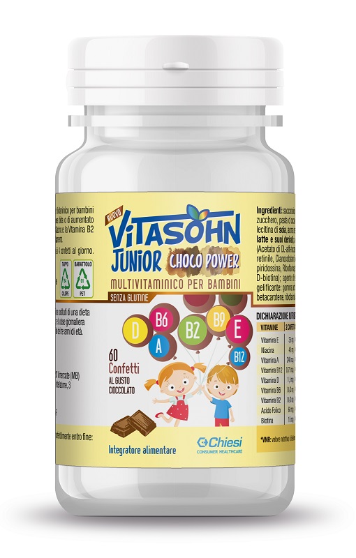 VITASOHN JUNIOR CHOCO POWER 60 CONFETTI - Farmastop