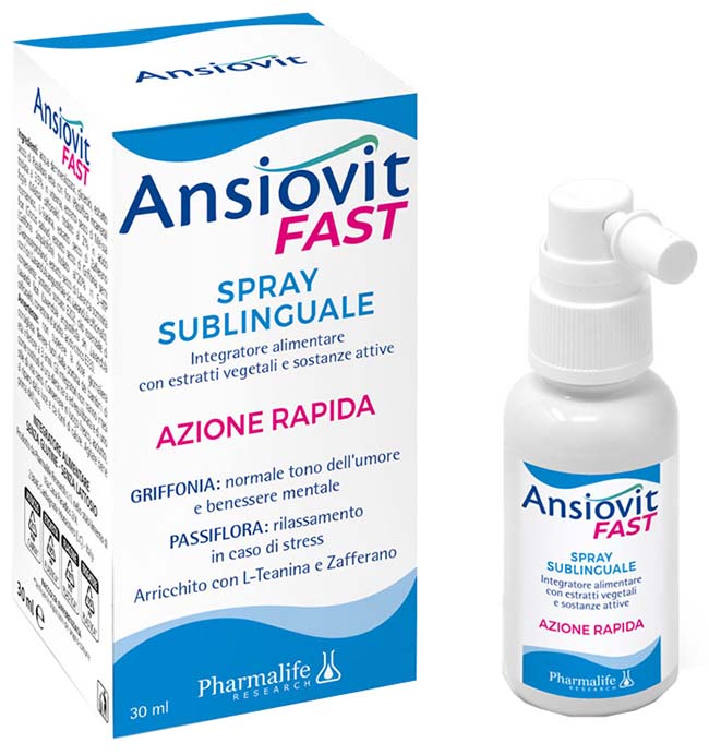 ANSIOVIT FAST SPRAY SUBLINGUALE 30 ML - Farmastop