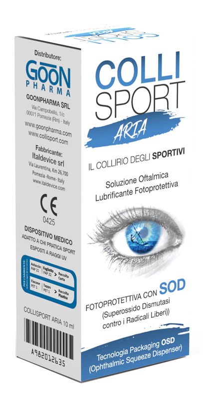 COLLISPORT ARIA SOLUZIONE OFTALMICA LUBRIFICANTE FOTOPROTETTIVA 10 ML - Farmastop