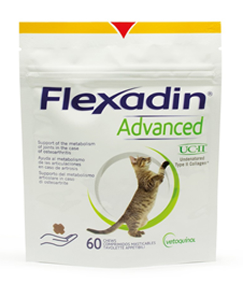 FLEXADIN ADVANCED GATTO TUTTE LE TAGLIE BUSTA DA 60 TAVOLETTE APPETIBILI MASTICABILI - Farmastop