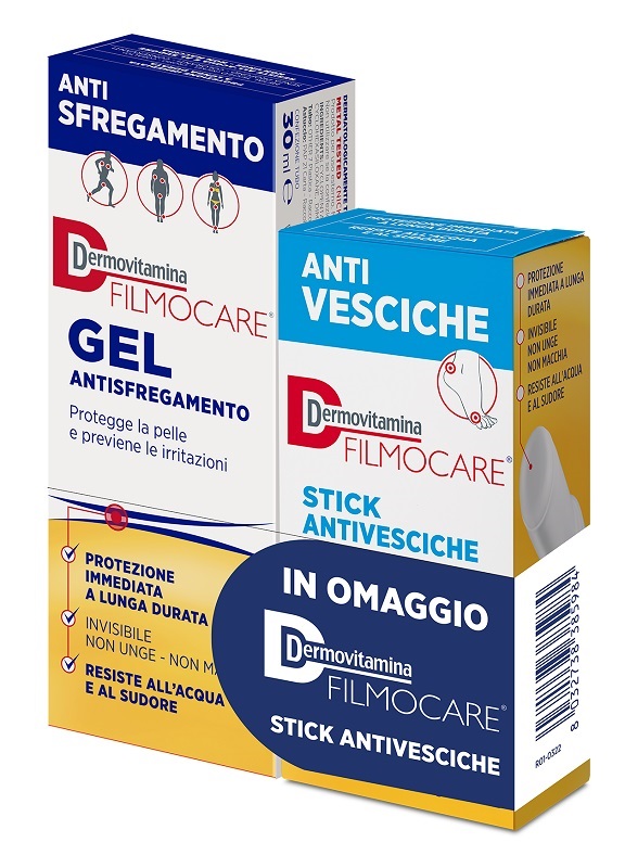 DERMOVITAMINA FILMOCARE GEL ANTISFREGAMENTO 30 ML + FILMOCARE STICK ANTIVESCICHE 8 G - Farmastop