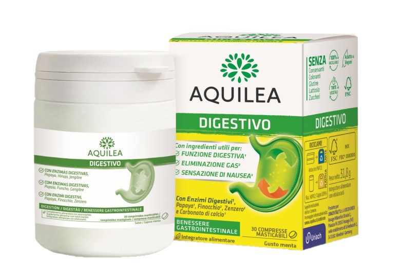 AQUILEA DIGESTIVO 30 COMPRESSE MASTICABILI - Farmastop