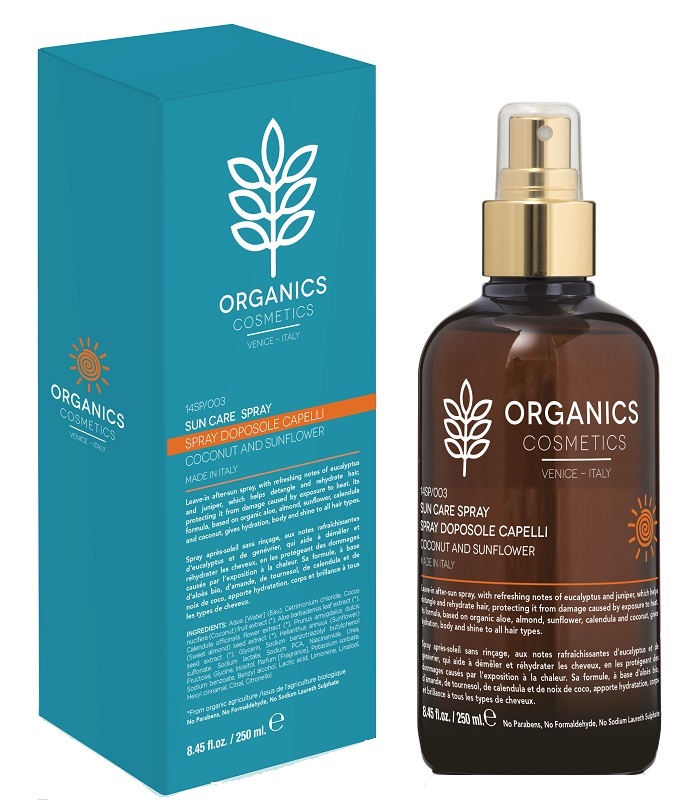 ORGANICS PHARM SUN CARE SPRAY DISTRICANTE DOPOSOLE CAPELLI 250 ML - Farmastop