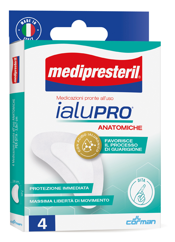 MEDIPRESTERIL IALUPRO DITA 3,8X7 CM 4 PEZZI - Farmastop