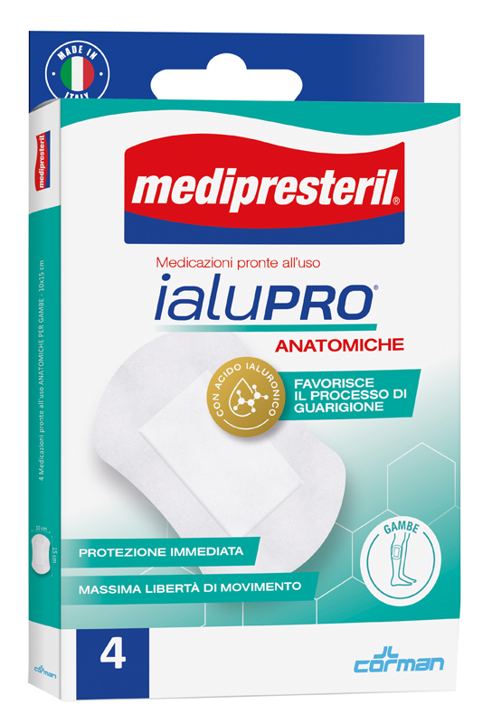 MEDIPRESTERIL IALUPRO GAMBE 10X15 CM 4 PEZZI - Farmastop