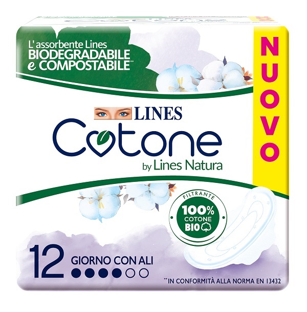 LINES COTONE BIO ULTRA ALI 12 PEZZI - Farmastop
