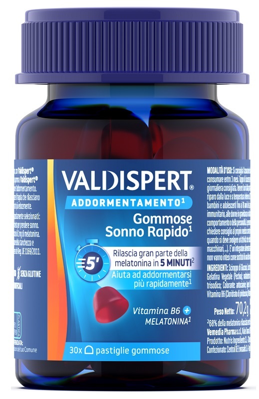 VALDISPERT GOMMOSE SONNO RAPIDO 30 PASTIGLIE GOMMOSE - Farmastop