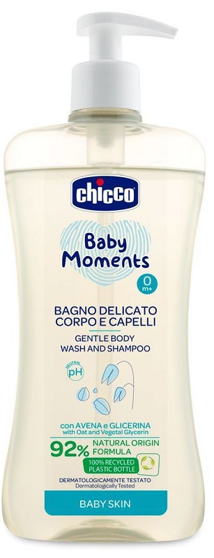 CHICCO BABY MOMENTS BAGNO CORPO CAP 500 ML - Farmastop