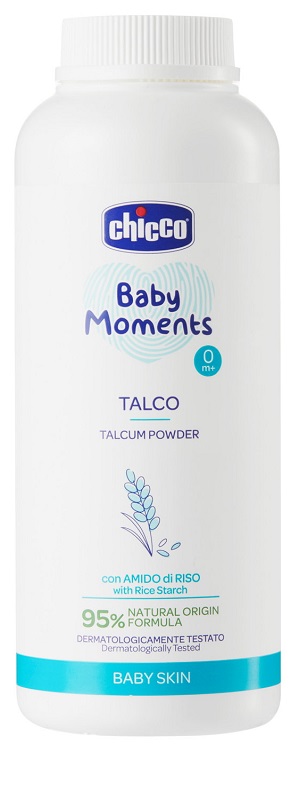 CHICCO BABY MOMENTS TALCO IN POLVERE 150 G - Farmastop