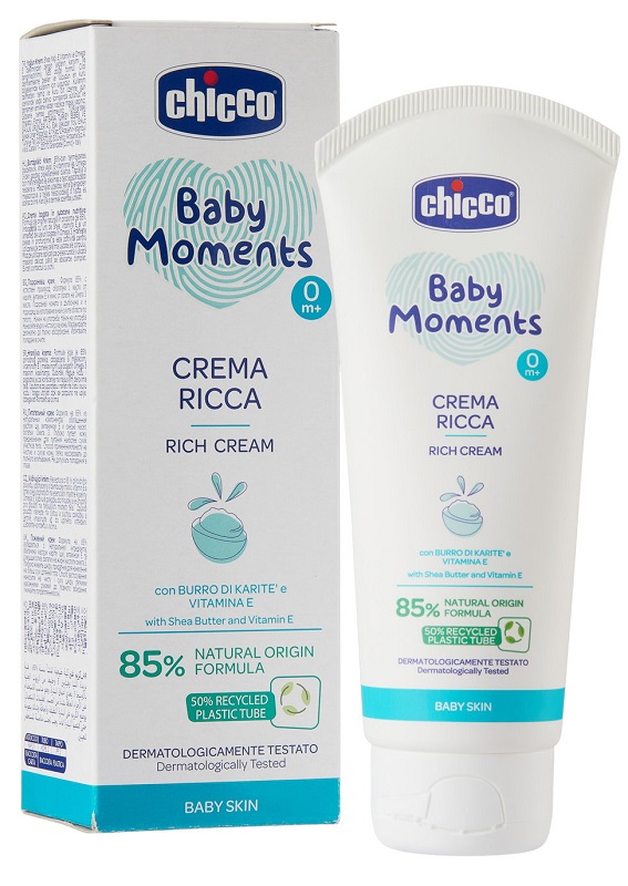 CHICCO BABY MOMENTS CREMA RICCA DELICATE 100 ML - Farmastop