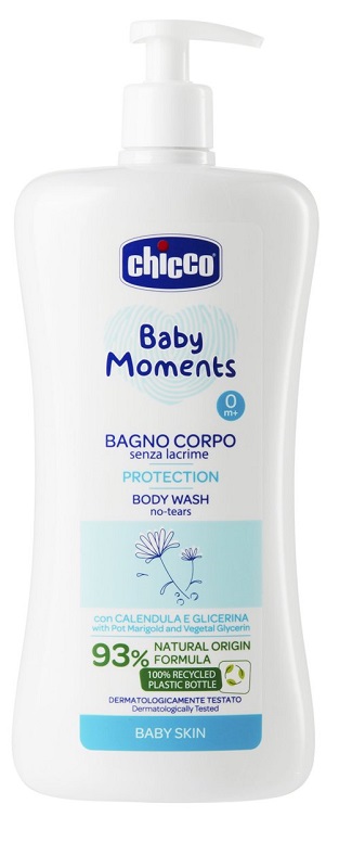 CHICCO BABY MOMENTS BAGNO CORPO SENZA LACRIME PROTECTION 750 ML - Farmastop