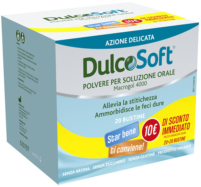 DULCOSOFT 20 BUSTINE BIPACK 1+1 - Farmastop
