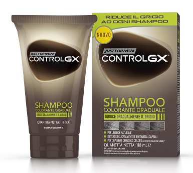 JUST FOR MEN CONTROL GX SHAMPOO COLORANTE GRADUALE 150 ML - Farmastop