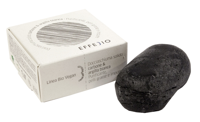 EFFEBIO DOCCIASCHIUMA SOLIDO CARBONE E ARGILLA BIANCA 75 G - Farmastop