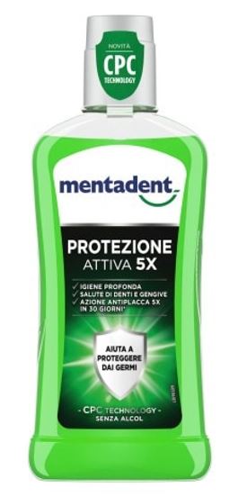 MENTADENT COLLUTORIO PROTEZIONE ATTIVA 400 ML - Farmastop