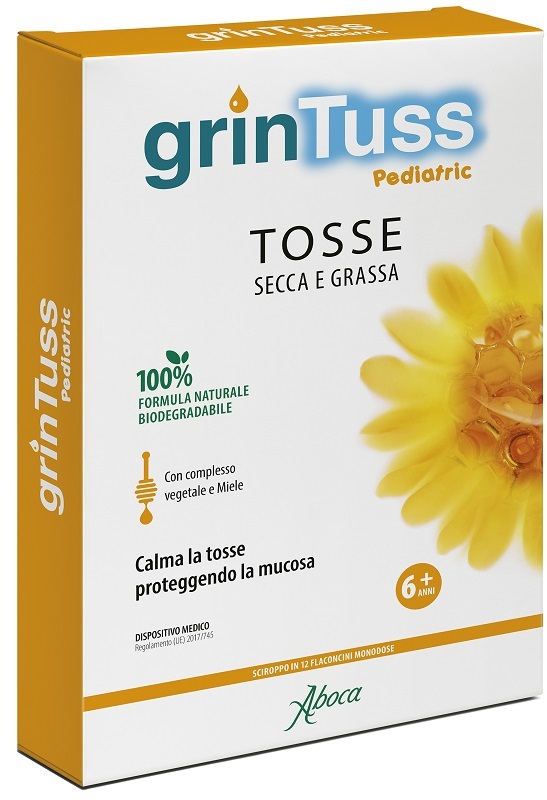 GRINTUSS PEDIATRIC SCIROPPO 12 FLACONCINI - Farmastop