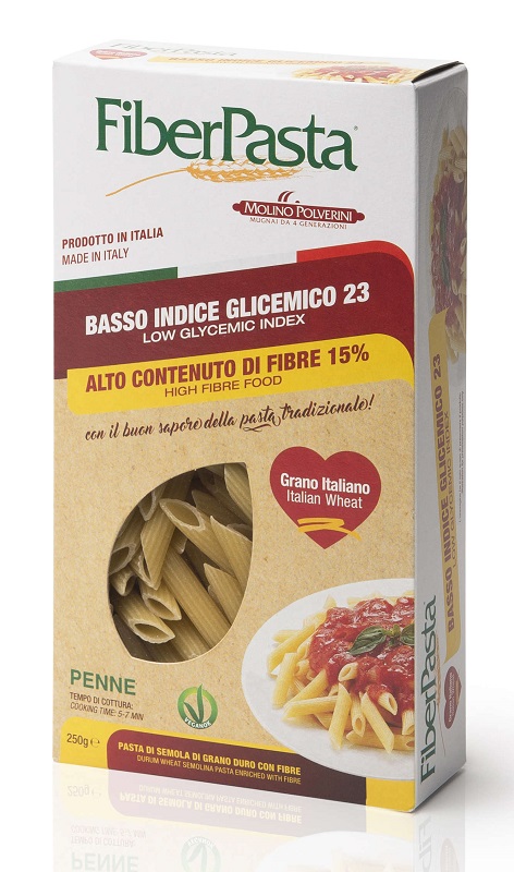 FIBERPASTA PENNE BASSO INDICE GLICEMICO 250 G - Farmastop