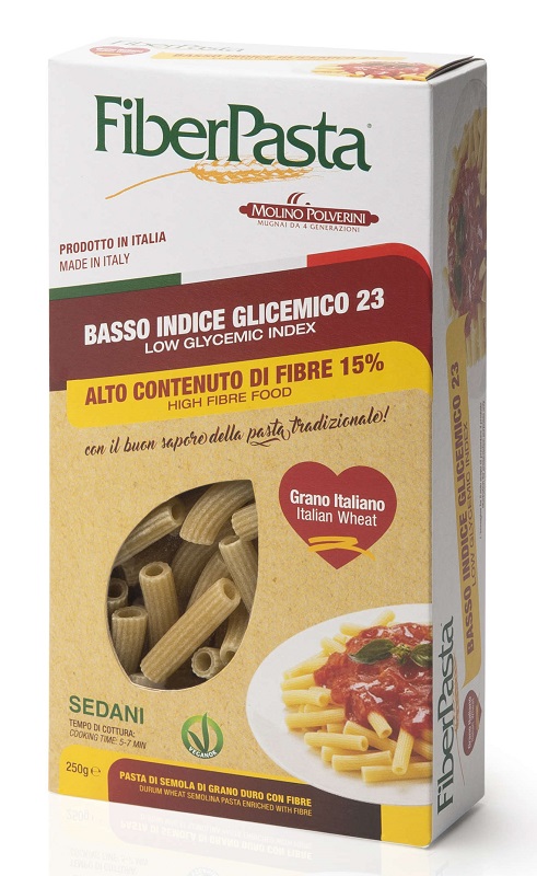 FIBERPASTA SEDANI BASSO INDICE GLICEMICO 250 G - Farmastop