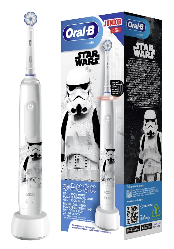 ORALB JUNIOR STAR WARS SPAZZOLINO ELETTRICO 6+ - Farmastop