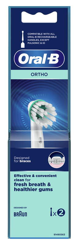 ORALB ORTHO OD17 TESTINA PER SPAZZOLINO ELETTRICO 2 PEZZI - Farmastop