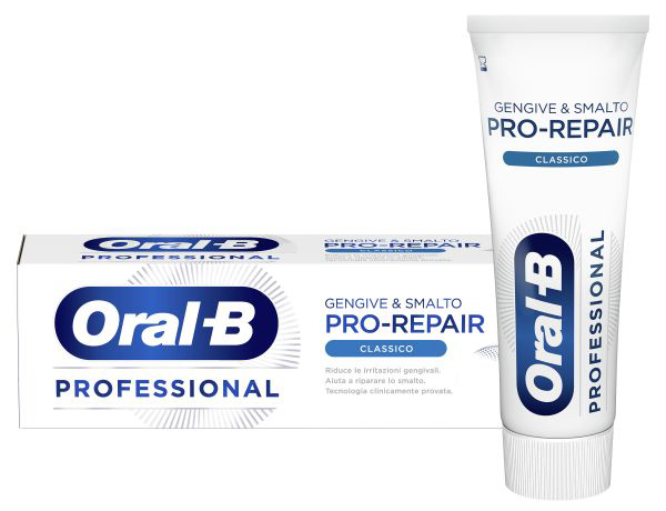 ORALB DENTIFRICIO GENGIVE & SMALTO REPAIR  PROFESSIONAL CLASSIC 75 ML - Farmastop