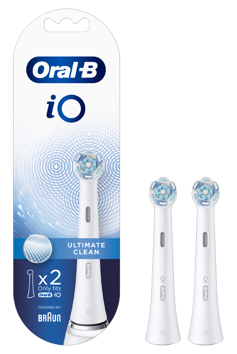 ORALB POWER REFILL IO ULTIMATE CLEAN WHITE 2 PEZZI - Farmastop