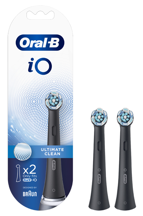 ORALB POWER REFILL IO ULTIMATE CLEAN BLACK 2 PEZZI - Farmastop