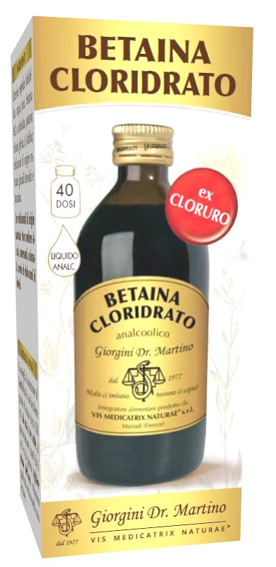 BETAINA CLORIDRATO LIQUIDO ANALCOLICO 200 ML - Farmastop