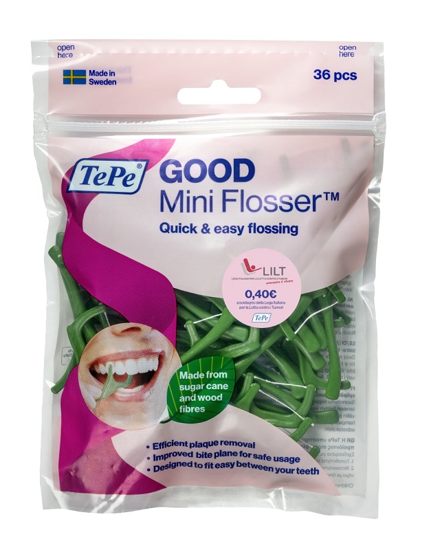 TEPE GOOD MINIFLOSSER EDIZIONE LIMITATA PINK RIBBON 36 PEZZI - Farmastop