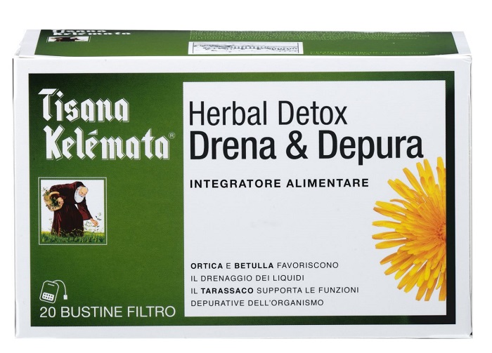 TISANA HERBAL DETOX DRENA & DEPURA 20 BUSTINE - Farmastop