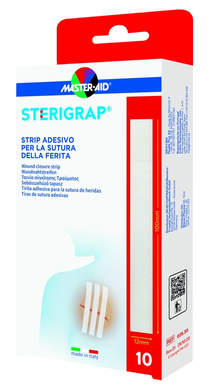 MASTER-AID STERIGRAP STRIP ADESIVO SUTURA FERITE 100X12 MM 6 PEZZI - Farmastop