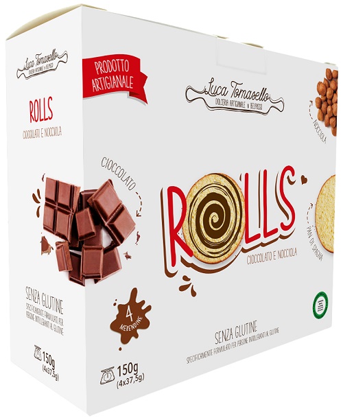 ROLLS MERENDINA CIOCCOLATO NOCCIOLA 150 G - Farmastop